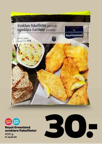 Netto Royal Greenland ovnklare fiskefileter tilbud