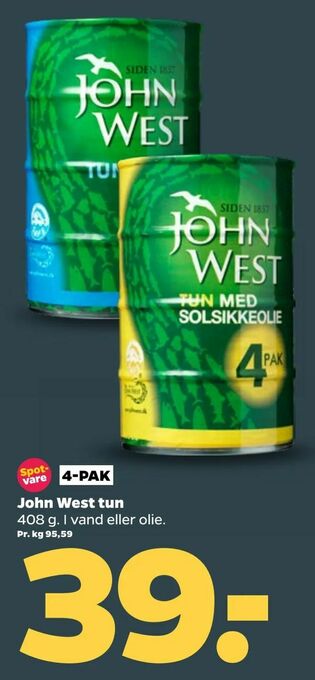 Netto John West tun tilbud