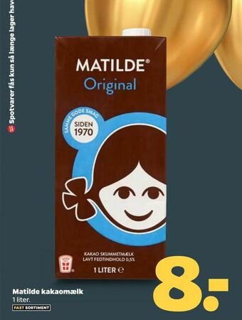 Netto Matilde kakaomælk tilbud