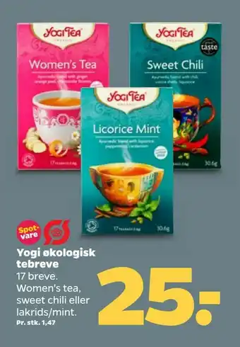 Yogi økologisk tebreve