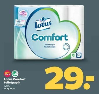 Netto Lotus Comfort toiletpapir tilbud