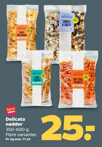 Netto Delicata nødder tilbud