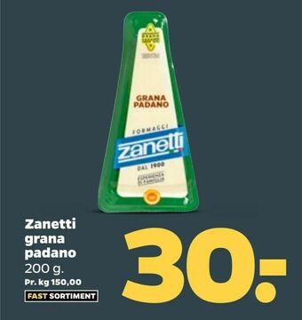 Netto Zanetti grana padano tilbud
