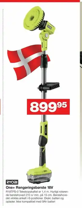 Bauhaus One+ Rengøringsbørste 18V tilbud