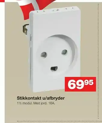 Stikkontakt u/afbryder