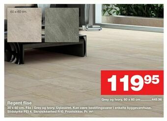 Bauhaus Regent flise tilbud