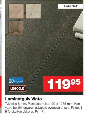 Bauhaus Laminatgulv Vinto tilbud