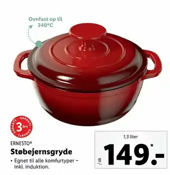 Støbejernsgryde