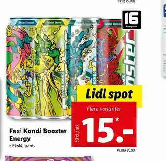 Let-Køb Faxi Kondi Booster Energy tilbud