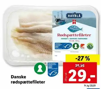 Danske rødspættefileter