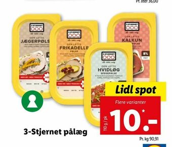 Let-Køb 3-Stjernet pålæg tilbud