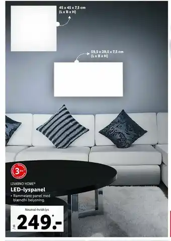 LED-lyspanel