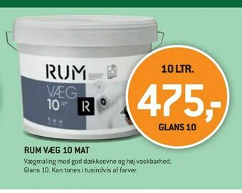 XL-BYG Rum væg 10 mat tilbud