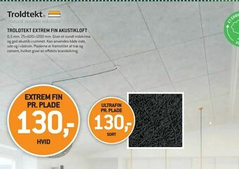 XL-BYG Troldtekt extrem fin akustikloft tilbud