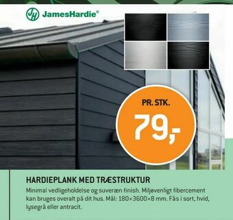 XL-BYG Hardieplank med træstruktur tilbud
