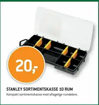 XL-BYG Stanley sortimentskasse 10 rum tilbud