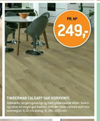 XL-BYG Timberman calgary oak korkvinyl tilbud
