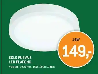 Eglo fueva 5 led plafond