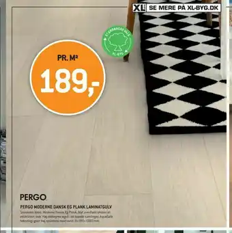 XL-BYG Pergo moderne dansk eg plank laminatgulv tilbud