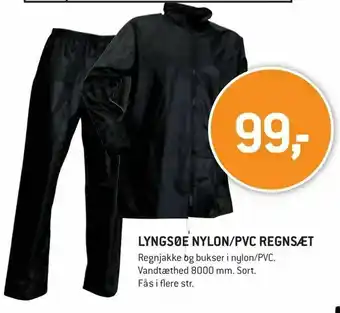 Lyngsøe nylon/pvc regnsæt