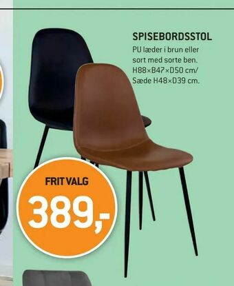 XL-BYG Spisebordsstol tilbud