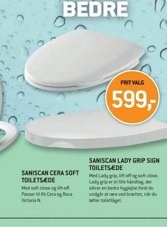 XL-BYG Saniscan cera soft toiletsæde tilbud