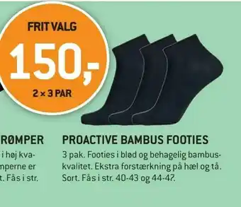 XL-BYG Proactive bambus footies tilbud