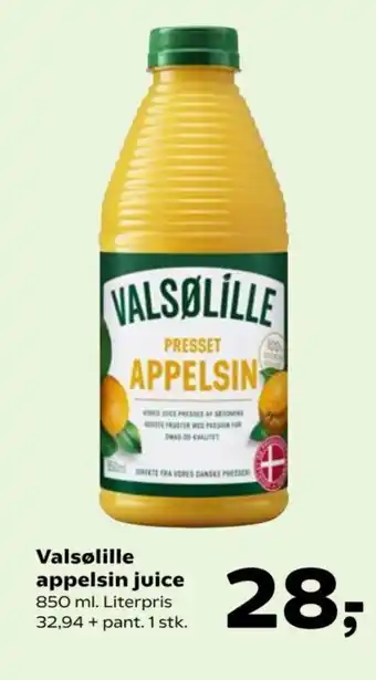 Kvickly Valsølille appelsin juice tilbud