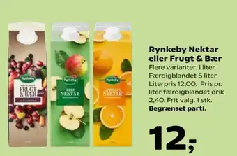 Kvickly Rynkeby Nektar eller Frugt & Bær tilbud