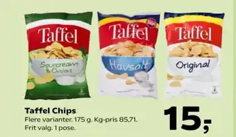 Kvickly Taffel Chips tilbud