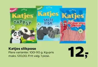 Kvickly Katjes slikpose tilbud