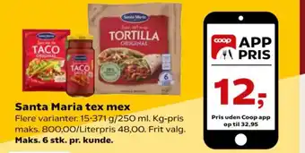 Kvickly Santa Maria tex mex tilbud