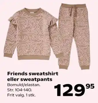 Kvickly Friends sweatshirt eller sweatpants tilbud