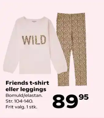 Kvickly Friends t-shirt eller leggings tilbud