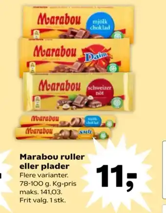 Marabou ruller eller plader