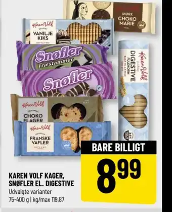 Løvbjerg KAREN VOLF KAGER, SNØFLER EL. DIGESTIVE tilbud