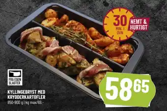 Løvbjerg KYLLINGEBRYST MED KRYDDERKARTOFLER tilbud