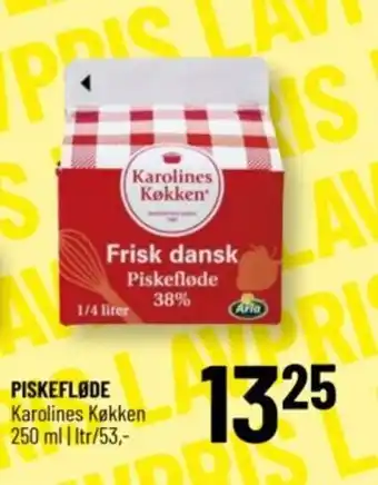 Løvbjerg PISKEFLØDE Karolines Køkken tilbud