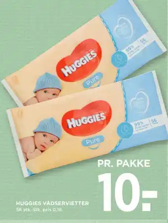MENY HUGGIES VÅDSERVIETTER tilbud