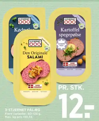 MENY 3-STJERNET PÅLÆG tilbud