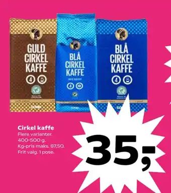 SuperBrugsen Cirkel kaffe tilbud
