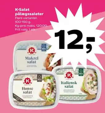 SuperBrugsen K-Salat pålægssalater tilbud