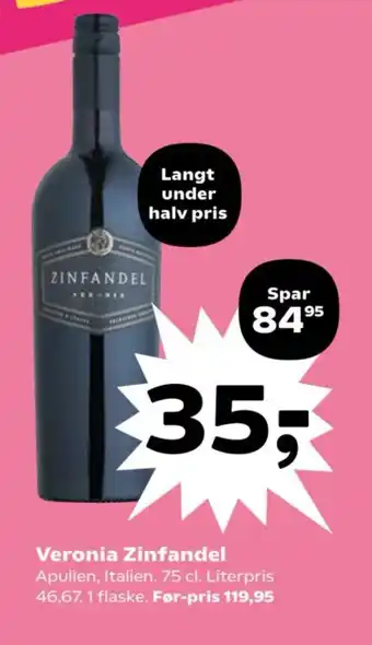 SuperBrugsen Veronia Zinfandel tilbud