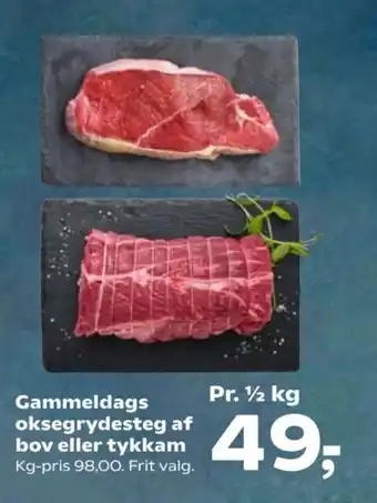 SuperBrugsen Gammeldags oksegrydesteg af bov eller tykkam tilbud