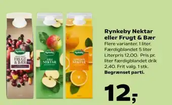 SuperBrugsen Rynkeby Nektar eller Frugt & Bær tilbud