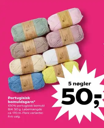 SuperBrugsen Portugisisk bomuldsgarn tilbud