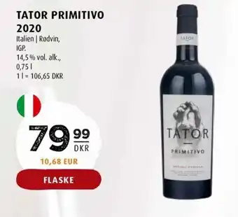 Scandinavian Park TATOR PRIMITIVO 2020 tilbud