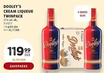 Scandinavian Park DOOLEY'S CREAM LIQUEUR TWINPACK tilbud