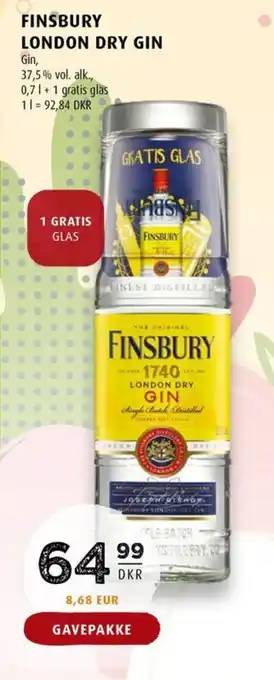 Scandinavian Park FINSBURY LONDON DRY GIN tilbud