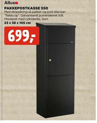 jem & fix Pakkepostkasse 550 tilbud